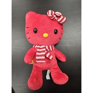 Build-A-Bear Workshop Hello Kitty Red Cat Plush Stuffed Animal Small Toy Scarf